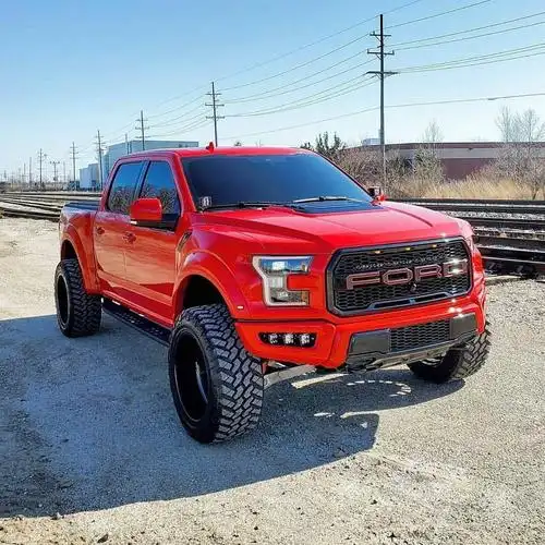 【图】这个大红色的猛禽太帅了_福特皮卡论坛_汽车之家论坛