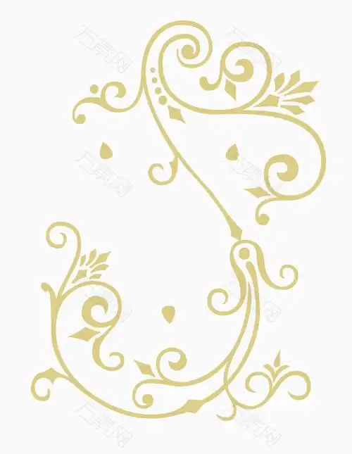 金丝线花纹 花纹素材 花草免抠元素免费下载,图片编号4578434,万素网