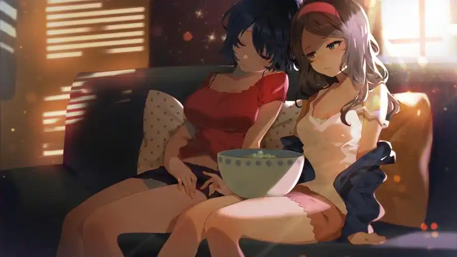 二次元动漫女生大碗4k动漫壁纸壁纸