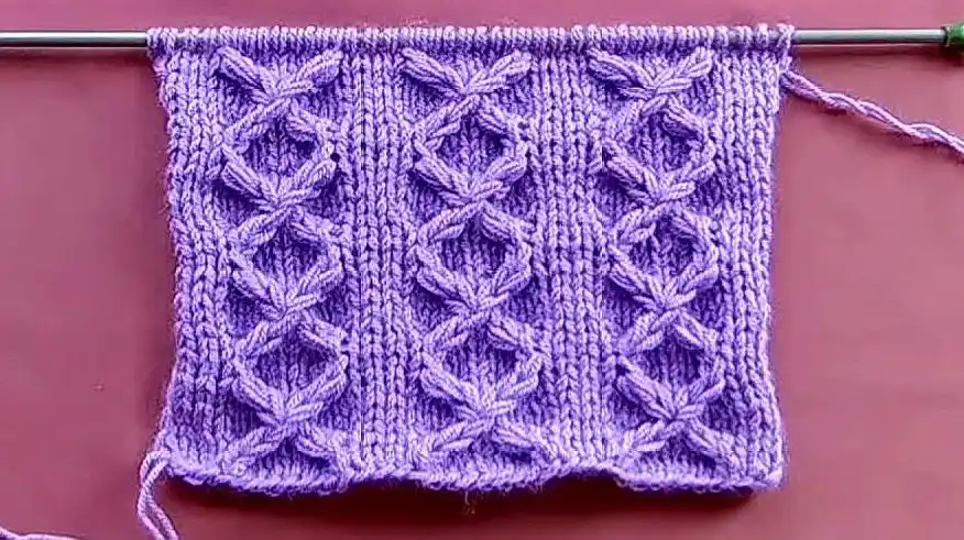 非常适合织毛衣的棒针花样,一款立体蜂窝扭花教程,立马收入囊中