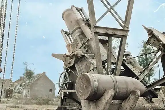 老照片带你看看一战时的火炮,口径很大,图2是420毫米的榴弹炮_网易