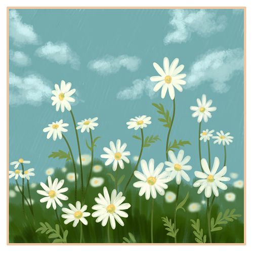 雏菊数字油画diy花卉填充油彩手工手绘填色治愈装饰初学者礼物 小雏菊