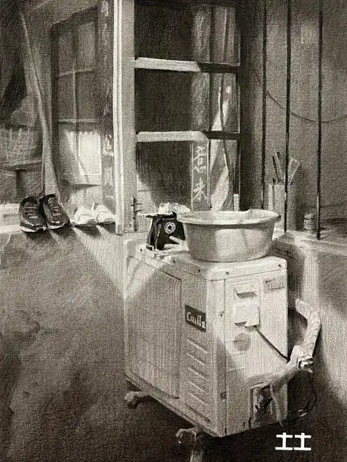 场景素描阳台一jio06