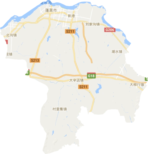 蓬莱市高清电子地图