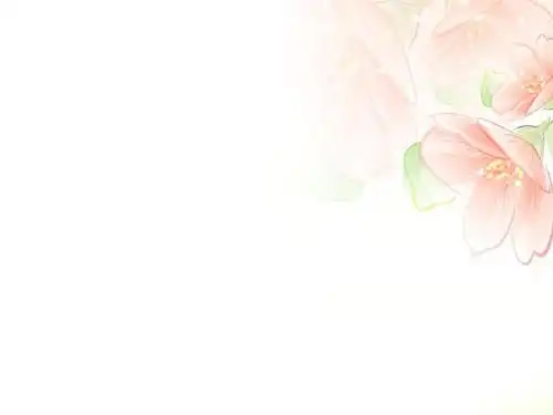 淡雅鲜花ppt背景图片