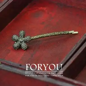 foryou 欧美简约大气镶钻 span class=h>花朵 /span