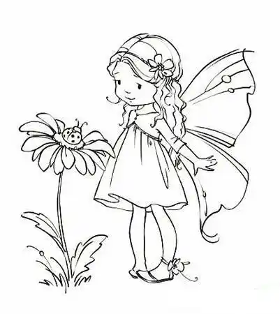 可爱的萌萌哒小精灵仙子简笔画图片蝴蝶仙子简笔画蝴蝶仙子简笔画简单