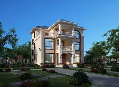 昌江黎族自治县农村自建房设计图 自建三层欧式别墅造价40万 no.3620