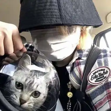 韩系戴帽子遮脸男生头像图片