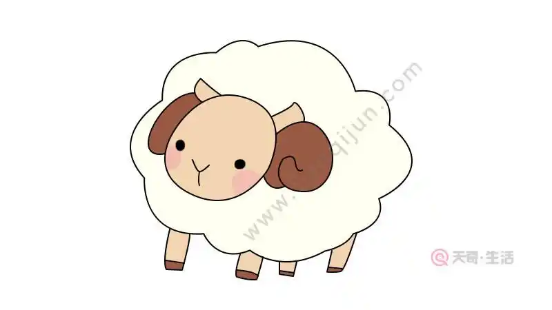 小羊简笔画教程