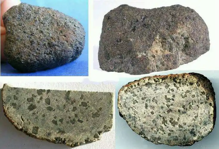 原创一块没有任何外表特征的火星陨石