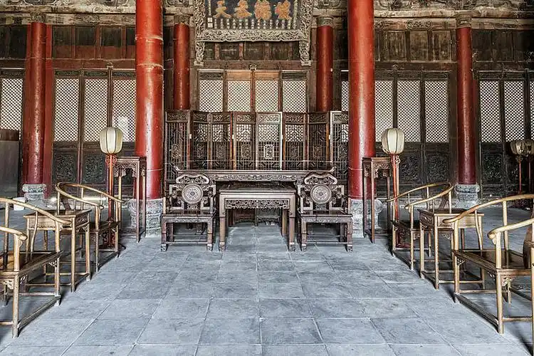 中国河南省洛阳山陕会馆清代中式厅堂_高清图片_全景视觉