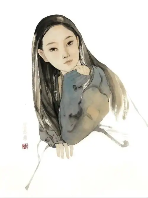 99张水墨美人图清雅空灵贵气水墨韵味跃然纸