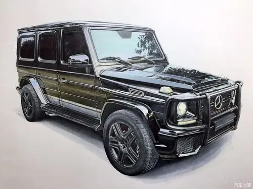 马克大叔手绘大g归来2019梅赛德斯奔驰g500