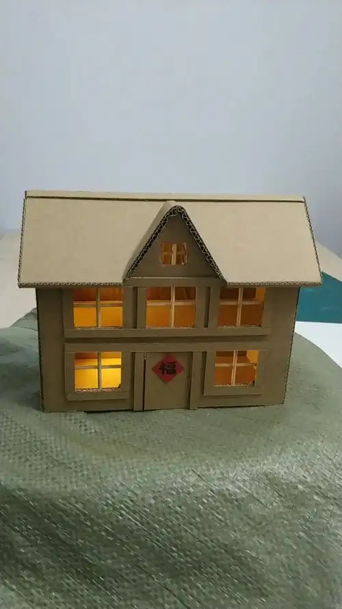 纸板制作小房子