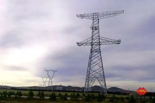 胜利能源发电厂1000kv特高压线路送出工程组塔完成