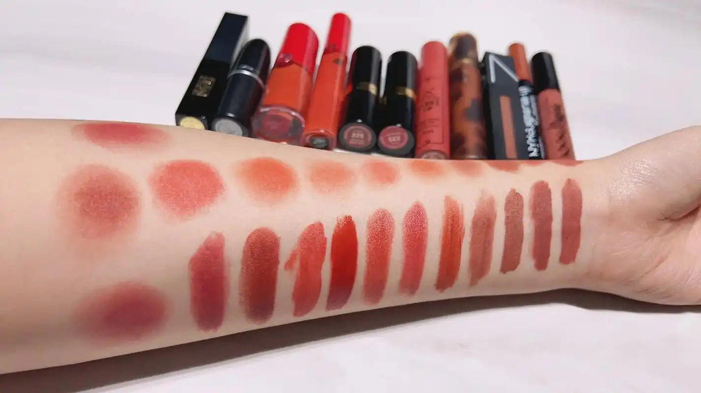 秋冬口红试色