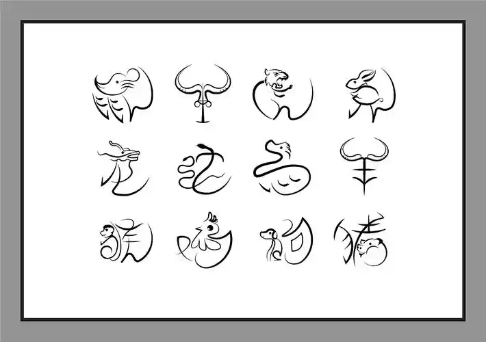 十二生肖字体设计