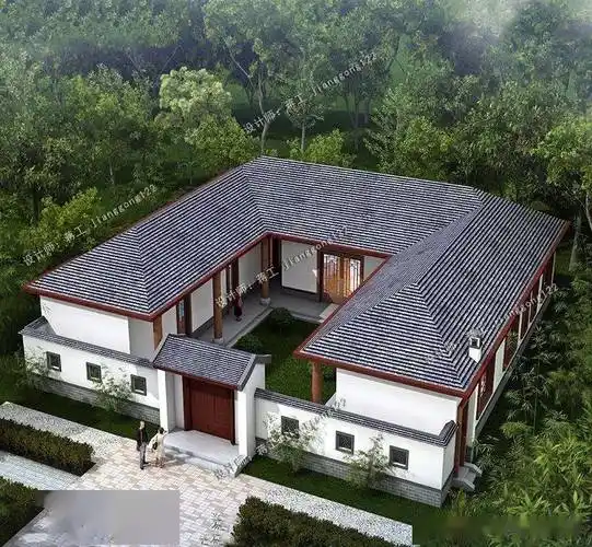 3款一层中式三合院,有庭院有诗意,农村生活真的值得_设计_主体_户型