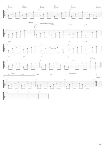 seven years吉他谱