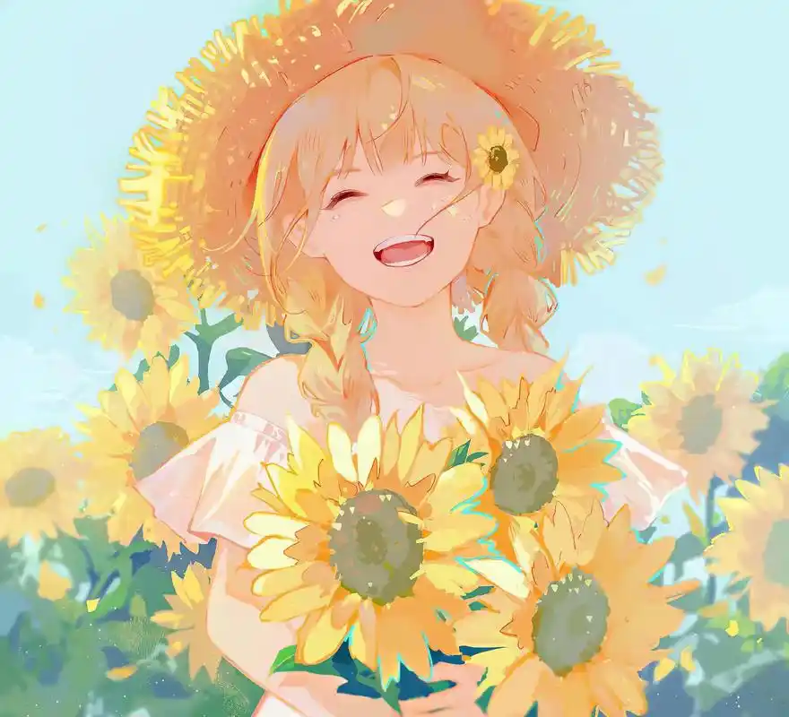 葵花主题头像 - 抖音