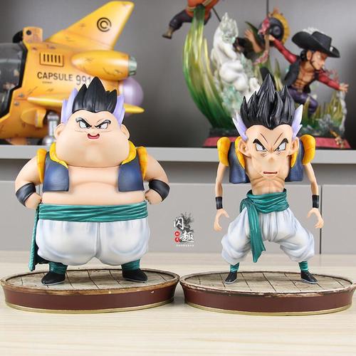 七龙珠gk影迹 悟天克斯 小胖子 瘦子 合体失败 手办 模型摆件周边