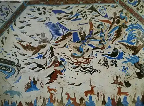 其它 敦煌艺术 世界遗产 写美篇     此窟建于北周,是莫高窟最大的