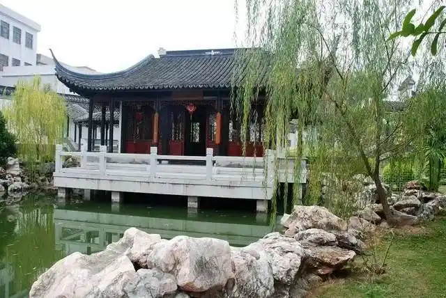 滑动有惊喜 >> 大庚园 位于葵潭镇324国道北侧 园林萃聚了江南古典