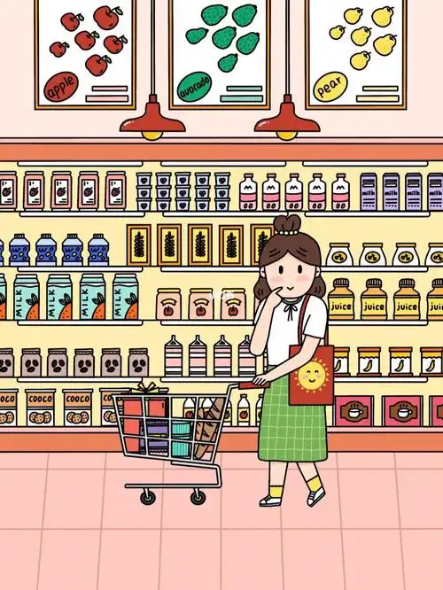 超市购物囤货一个人的小日子