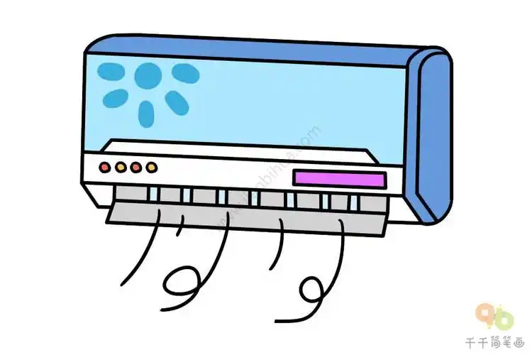 儿童画空调简笔画