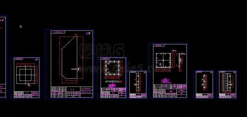 各配套板件下料图