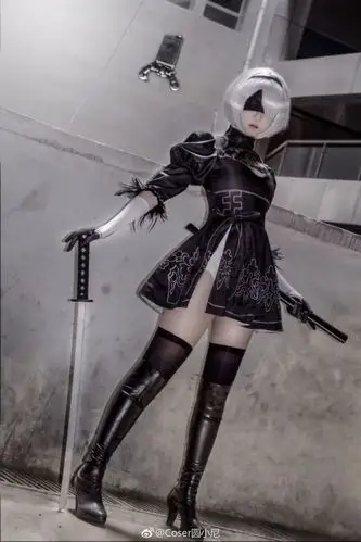 cosplay尼尔机械纪元 【感觉自己没有拍出2b小姐姐的帅气和气质】_1