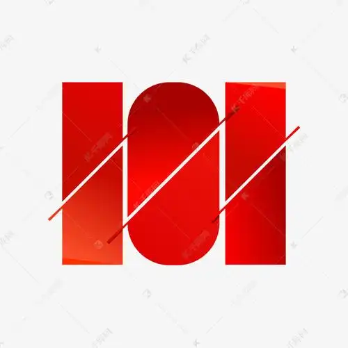 数字101建党节矢量艺术字设计图片-千库网