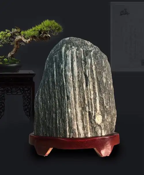 源如盈靠山石 靠山石办公室 靠山石居家盆景天然原石泰山石敢当风水