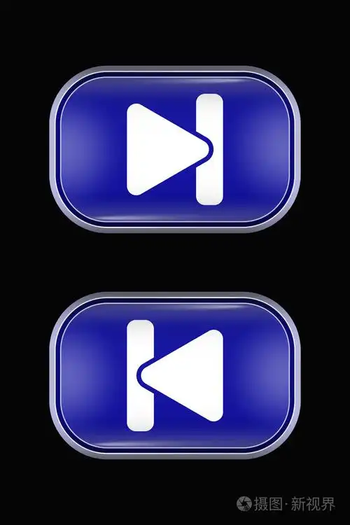 现代玻璃按钮滚动