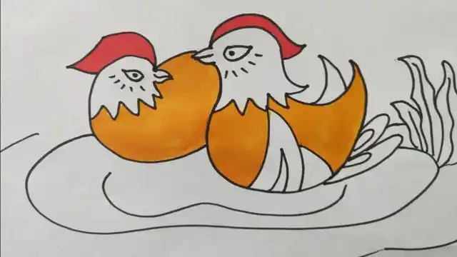 鸳鸯简笔画(鸳鸯简笔画睡在沙上)-生活常识-江湖救急网