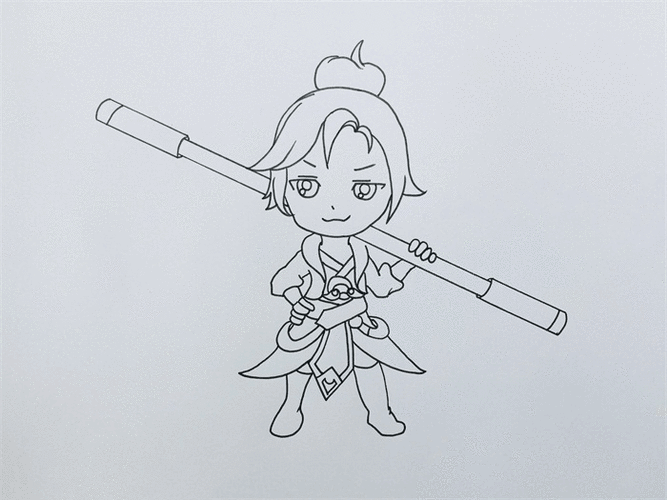 卡通简笔画至尊宝