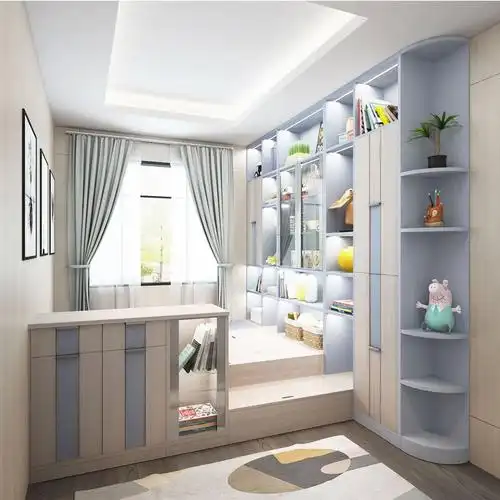 志邦榻榻米定制儿童房整体飘窗踏踏米床衣柜一体小卧室组合柜全屋定制