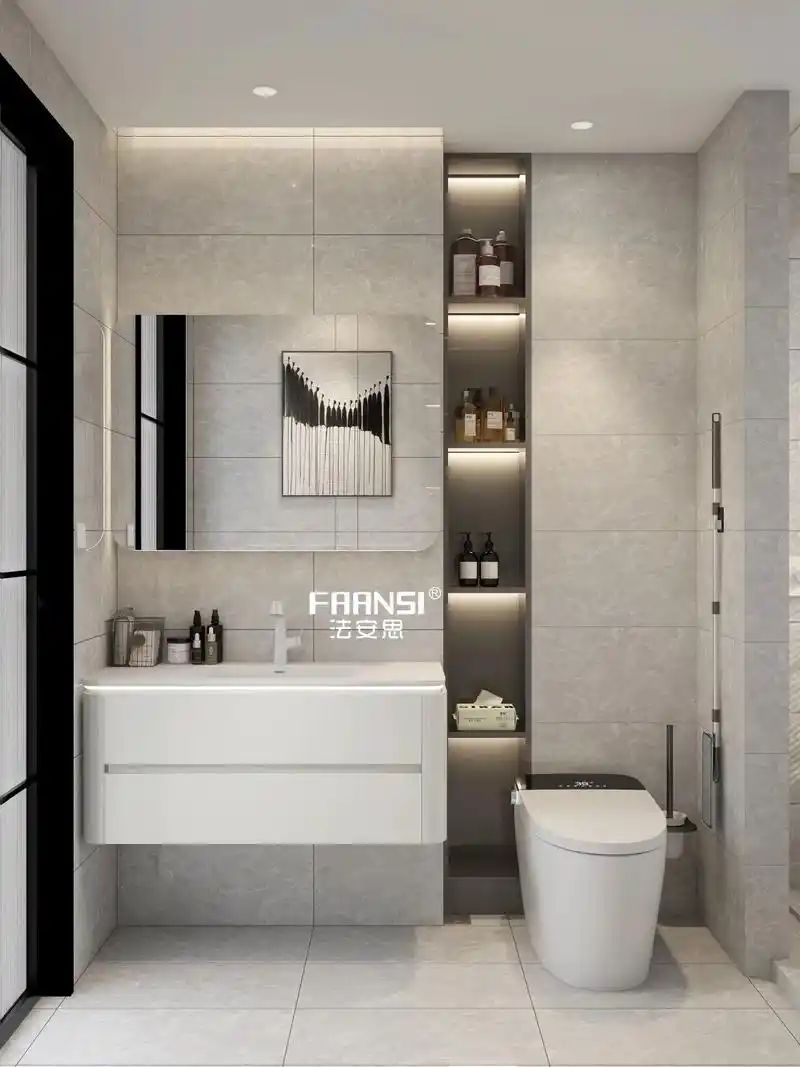 越看越心水的卫生间78轻奢风高级得很~78 轻奢风装修,灰色系耐