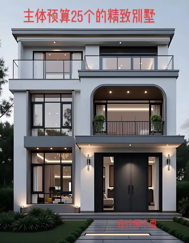3层2开间现代轻奢别墅,二