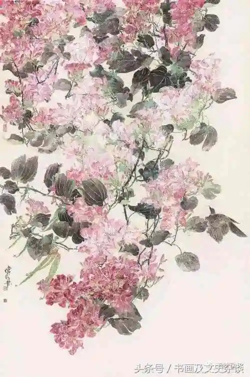 紫荆花诗句书画杂话岭南风来紫荆开国画紫荆花作品选