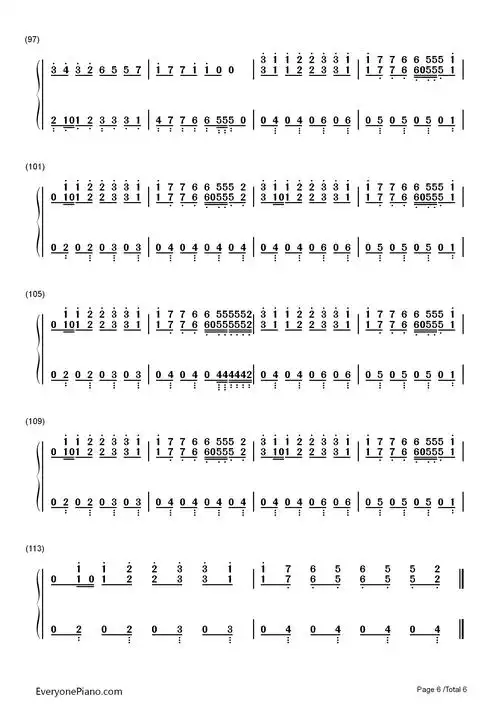 summer钢琴简谱-calvin harris演唱6