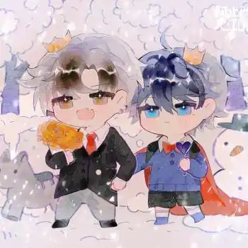 白雪王子_伪装学渣朝俞谢俞贺朝水彩q版求点评求配文我要上首推同人