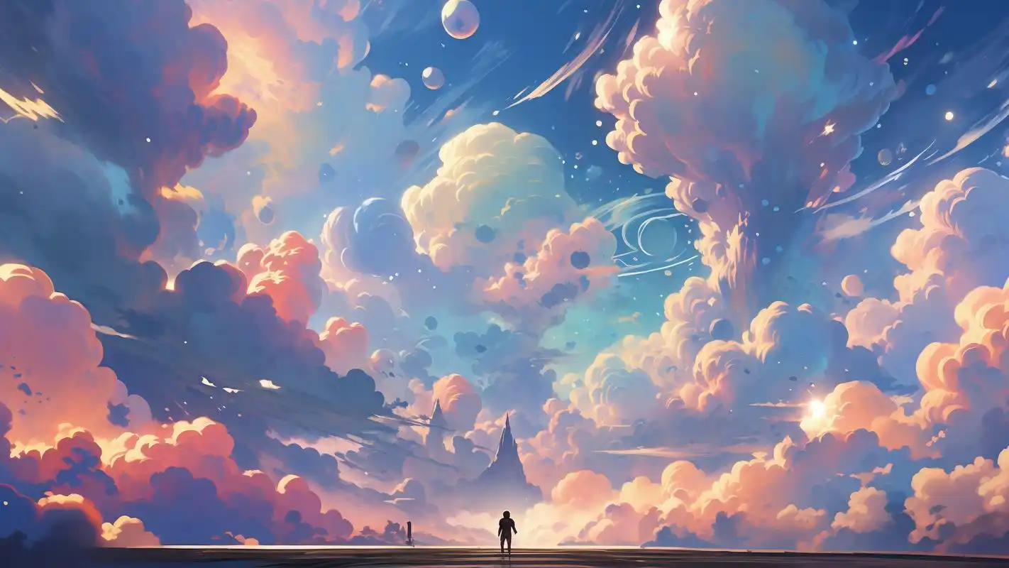 9515 这些仙气十足的云朵壁纸,也太梦幻了吧!