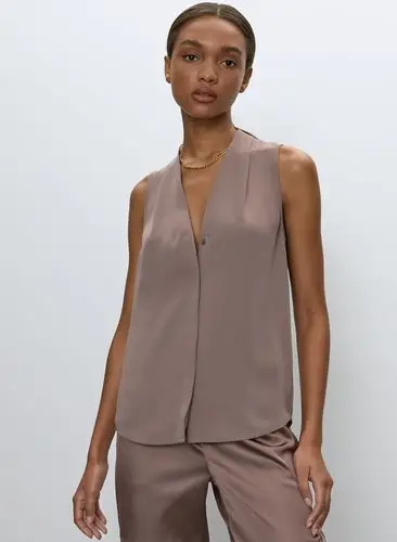 sleeveless power blouse