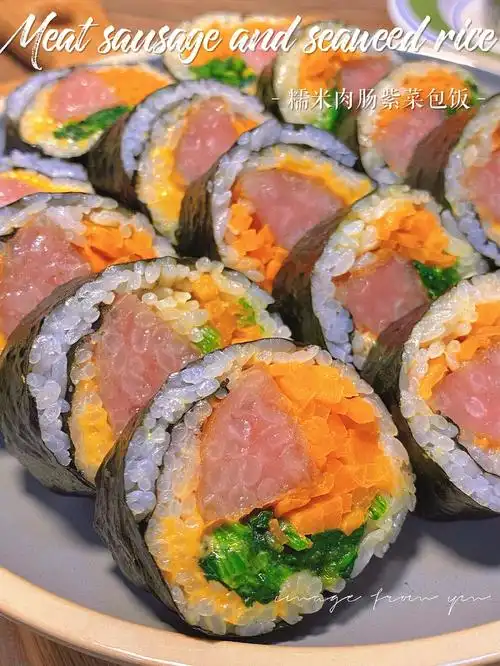 brunch|糯米肉肠紫菜包饭97附做法