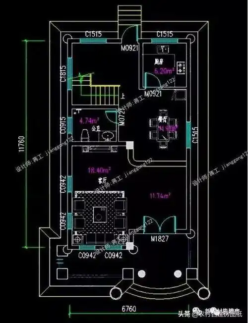 农村建房8米x12米最佳户型