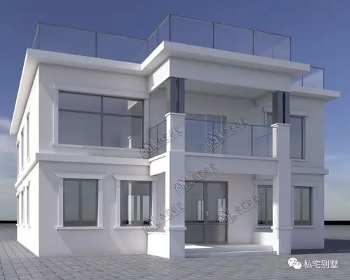 新款现代两层平顶别墅,这才是农村自建房首选户型