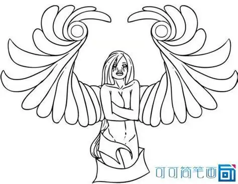 简笔画天使的画法步骤