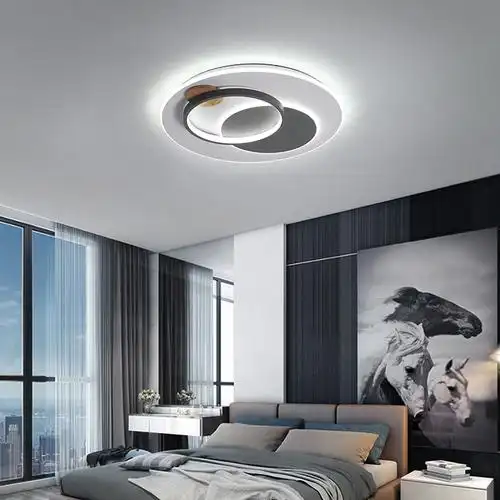 灿烂星空北欧吸顶灯卧室灯简约现代房间灯圆形led客厅灯家用书房餐厅